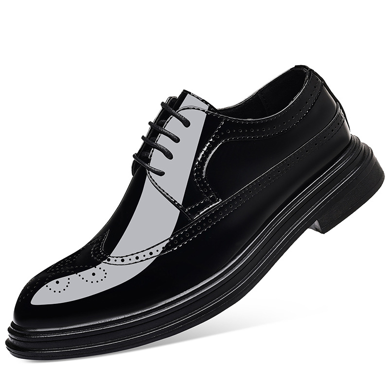 Men's Patent Leather Brogue Dr - đánh giá và giá Men Shoes For Wedding