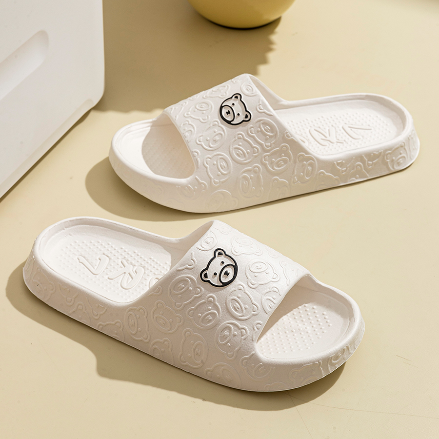 Printting Cute Bear Women Slip - đánh giá và giá Men Shoes Style