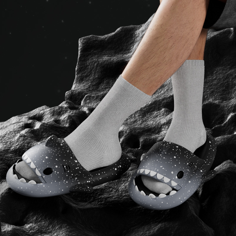 Cute Cartoon Shark Slippers Fo - đánh giá và giá Men Shoes Style