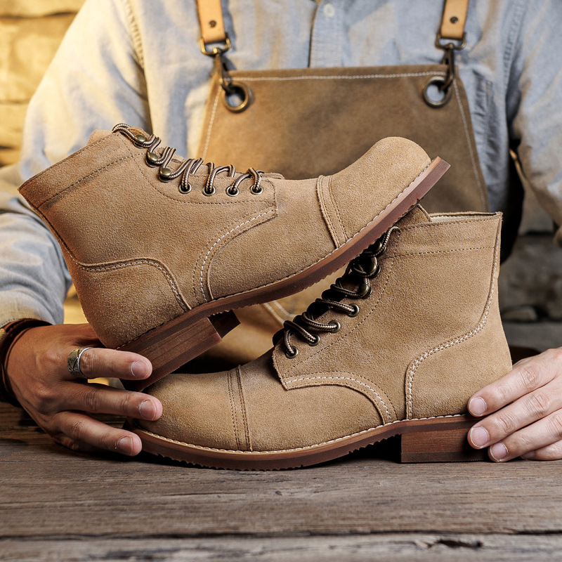 Vintage Tooling Male Motorcycl - đánh giá và giá Men Shoes Red