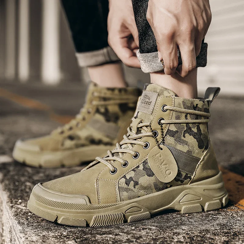 High-Top Boots for Men Autumn  - đánh giá và giá Men'S Shoes For Sale