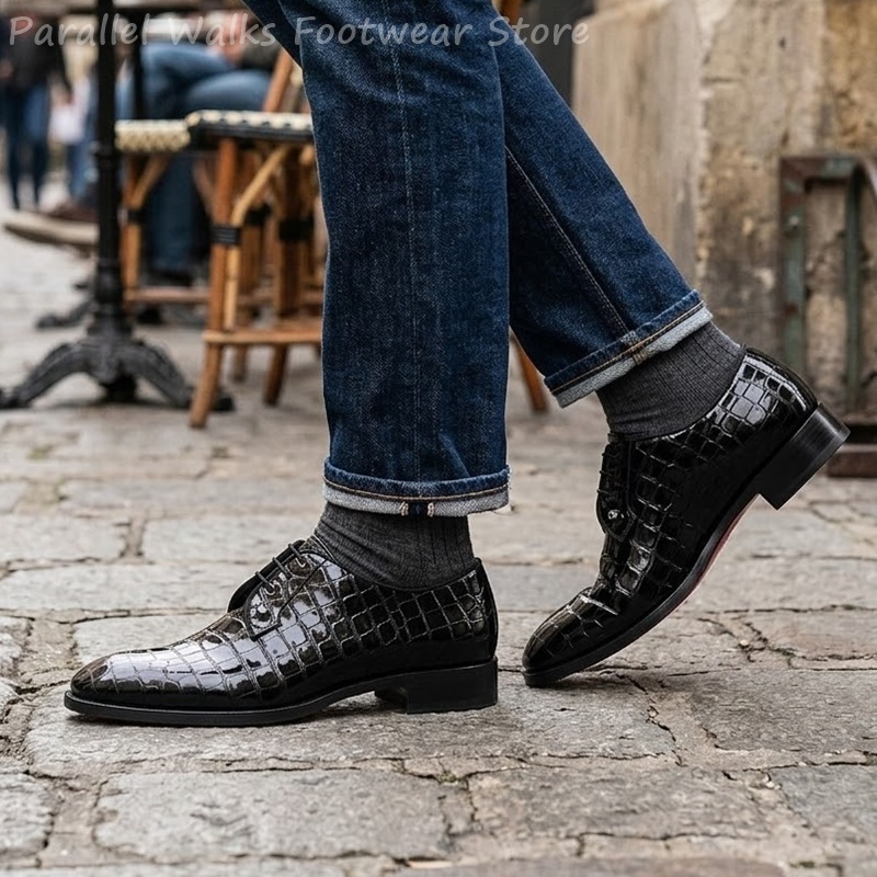 Men Patent Leather Oxford Shoe - đánh giá và giá Men Shoes For Wedding