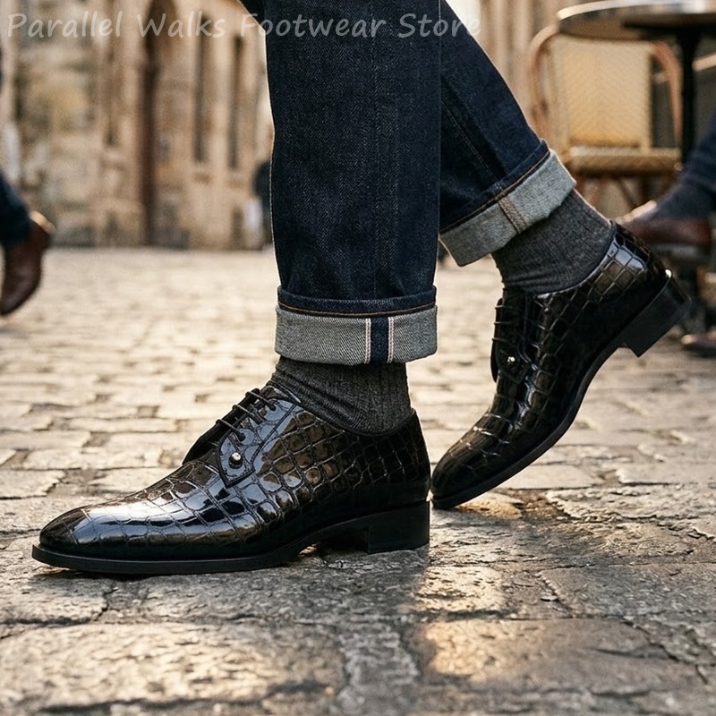 Men Patent Leather Oxford Shoe - đánh giá và giá Men Shoes For Wedding