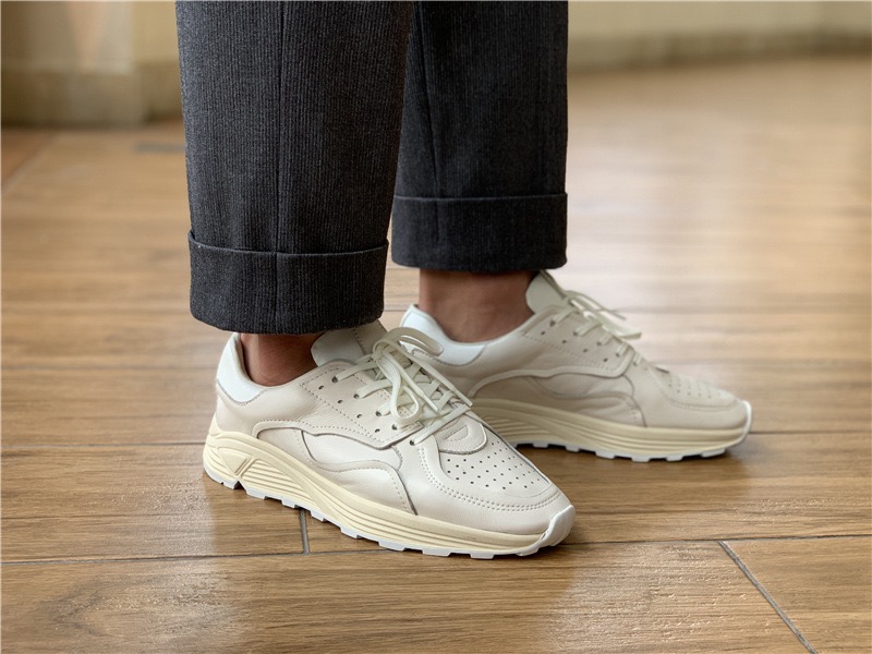 Round-toe Lace-up Casual White - đánh giá và giá Men'S Shoes Hush Puppies