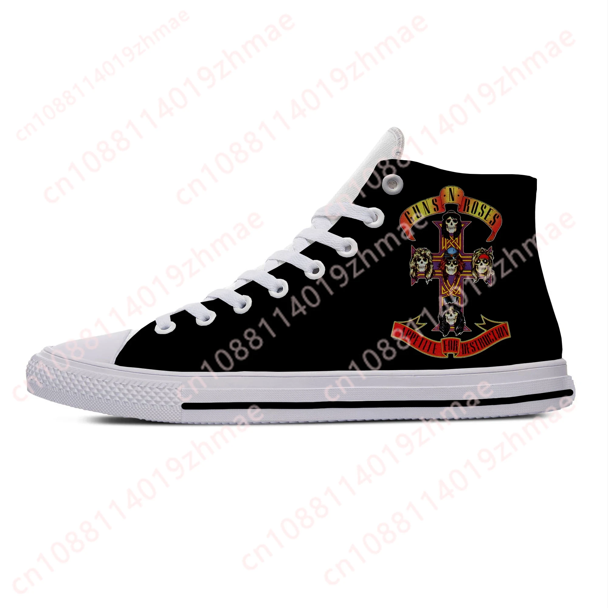 Hot 3D Guns N Rose Heavy Metal - đánh giá và giá Men Shoes Marks