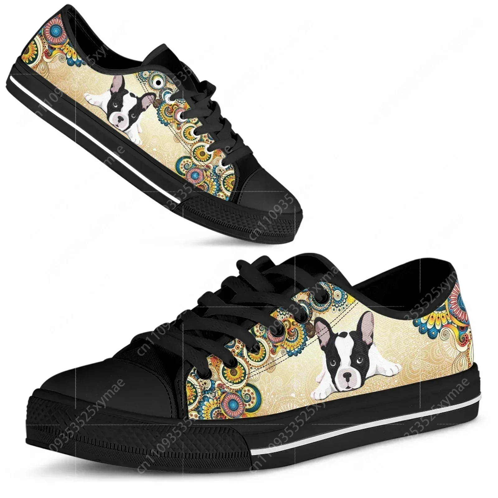 Red Boston Terrier Print Shoes - đánh giá và giá Men Shoes Red