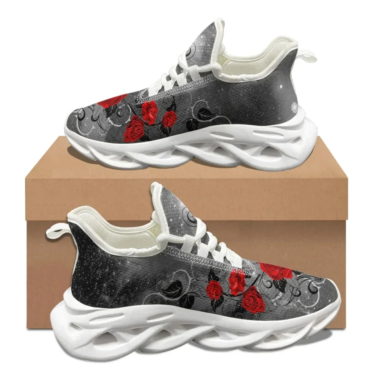 Valentine's Day Gift 3D Red Ro - đánh giá và giá Men Shoes Red