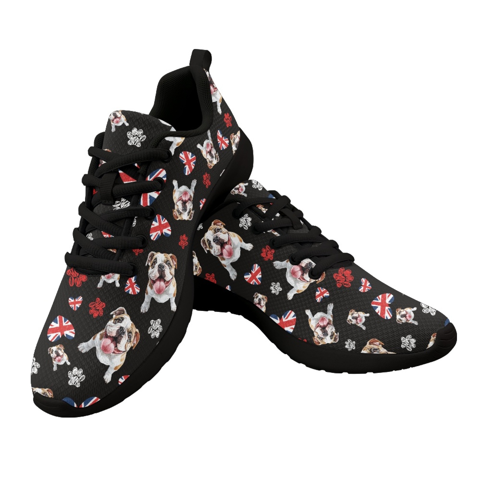 UK Pug Dog Pattern Summer Mesh - đánh giá và giá Men Shoes Uk